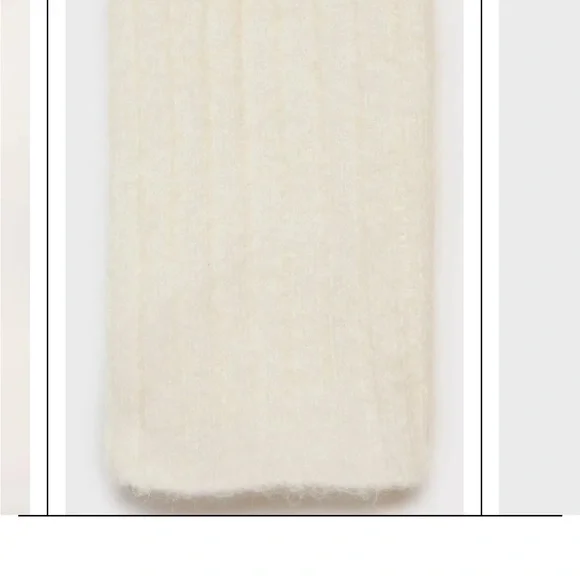 Mango Garrigo Wool Blend Cable Knit Ribbed Dress, NWT - Picture 5 of 9